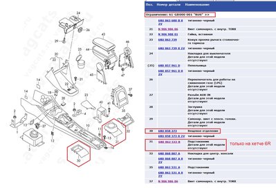 Подлокотник для VW Polo седан