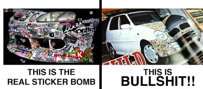 Stickerbombing! :)