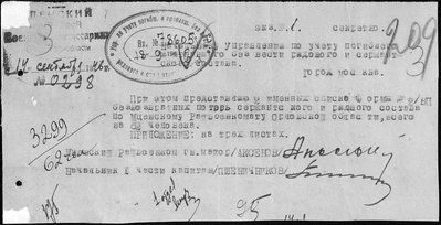 ОБД-Мемориал, ЦА МО, Архив ВМД ВММ, военкоматы
