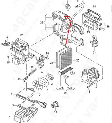 Кондиционер VW Polo седан. Работа и обслуживание