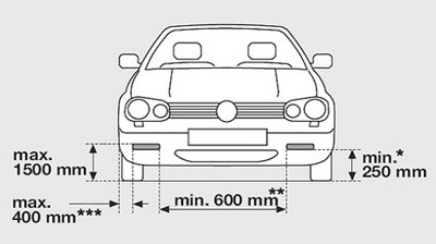 Дневные ходовые огни на VW Polo седан