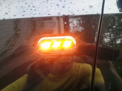 Повторители поворота диодные LED черные POLO г.Москва