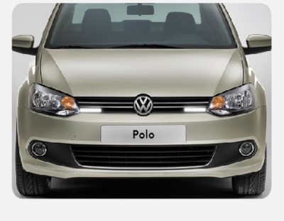 Дневные ходовые огни на VW Polo седан