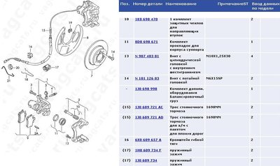 Задние дисковые тормоза VW Polo седан.