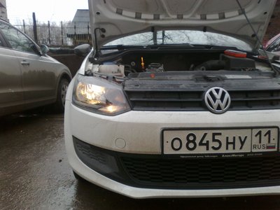 Замена лампочек  VW Polo sedan