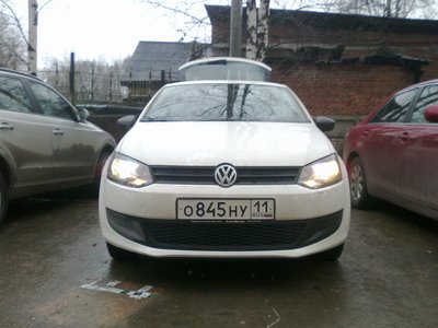 Замена лампочек  VW Polo sedan