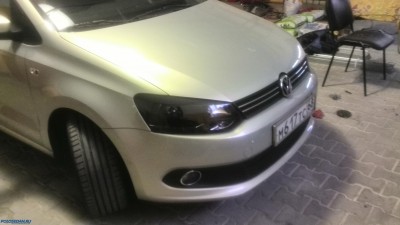 Биксенон своими силами на VW POLO седан. [ФОТО]