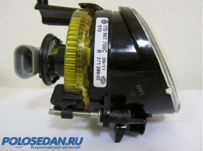 Все об установке ПТФ . VW Polo sedan