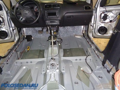 Полная Шумоизоляция VW Polo в СПб (Фотоотчет)