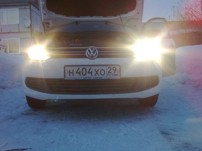 Замена лампочек  VW Polo sedan