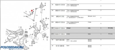 Скрип (скрежет) в передней подвеске VW PS (втулки стаба ?)