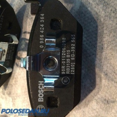 Задние тормозные колодки и барабаны (диски) для VW Polo.