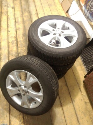 диски replika 5*100 r15 et38 + шины continental 195/65