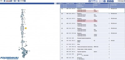 Перед. и зад. амортизаторы VW Polo седан - неориг. аналоги